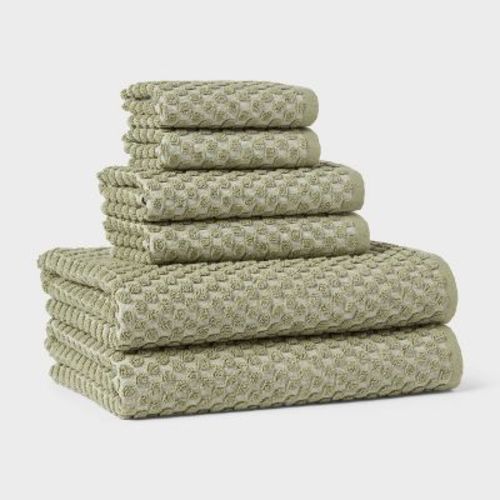 6pc Performance Plus Textured Dot Bath Towel Set - Threshold™