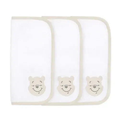 Disney Winnie'S Woodland Wash Cloths 3 Pack | Baby Bunting AU