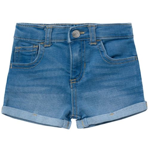 Gerber Baby Neutral Cuffed Denim Shorts, Light Blue Denim Wash, 12 Months