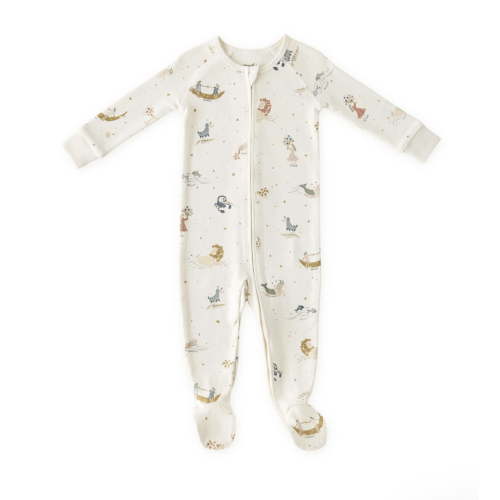Pehr Organic Cotton Ribbed Baby Sleeper - 3 to 6 Months - Zodiac