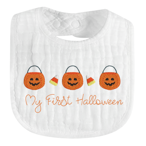 Victoria Milton- White Muslin Bib – AHA Designs