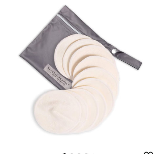 Kindred Bravely Organic Reusable Nursing Pads, Washable, for Breastfeeding & Leaking with Carry Bag, 10 Pack (Twilight)