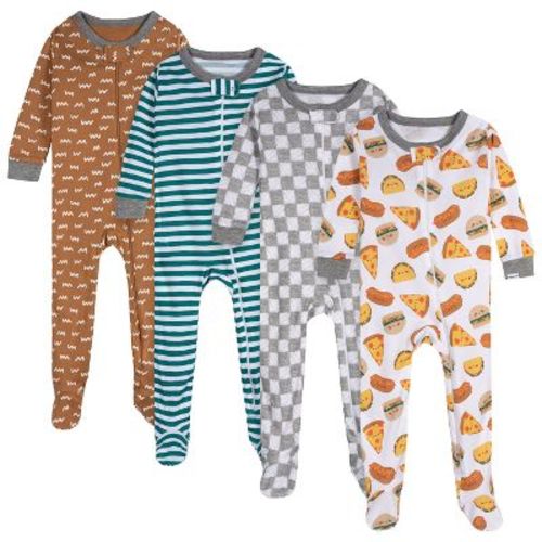 Onesies Brand Baby Boys' 4-pack Union Suits, Treats, 0-3 Months