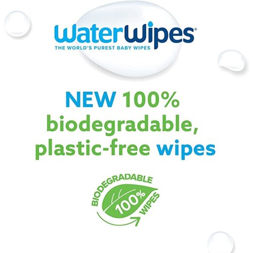 WaterWipes Biodegradable Textured Clean, Toddler & Baby Wipes, 99.9% Water Based Wipes, Unscented & Hypoallergenic for Sensitive Skin, 240 Count (4 packs), Packaging May Vary - 240 Count (Pack of 4)