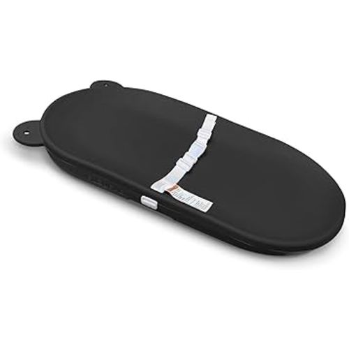 Changing Pad, Wipeable Diaper Changing Pad with Safety Belt for Changing Table, Nursery, Dresser, EVA Non-Slip Baby Changing Table Pad, Black