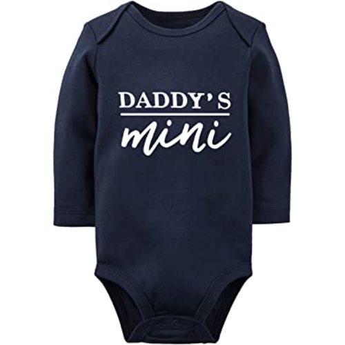 daddys mini Newborn Baby boy Clothes Unisex Funny Baby Bodysuits