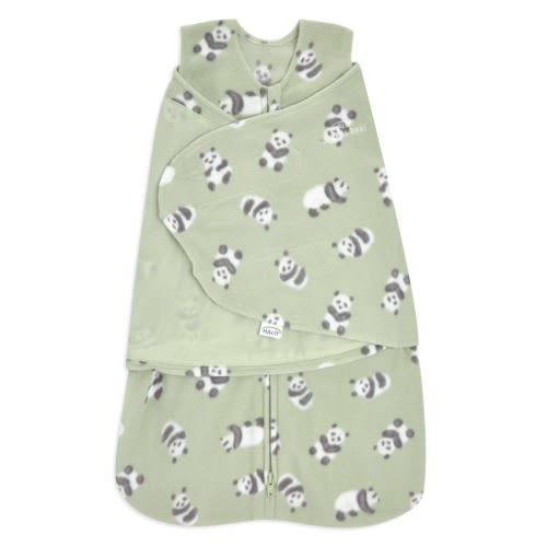 Micro-Fleece Baby Swaddle Cozy Panda | HALO US
