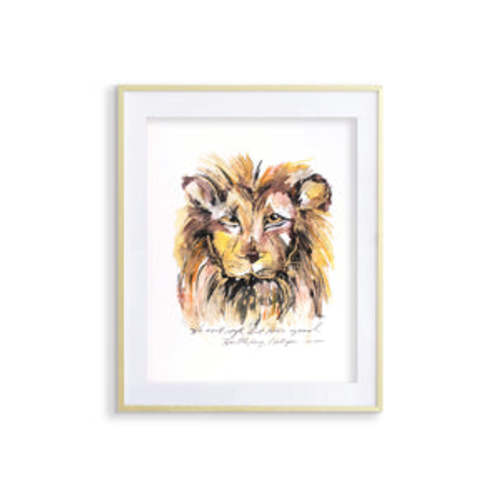 11x14 Aslan Quote Print – Whitney Winkler Art