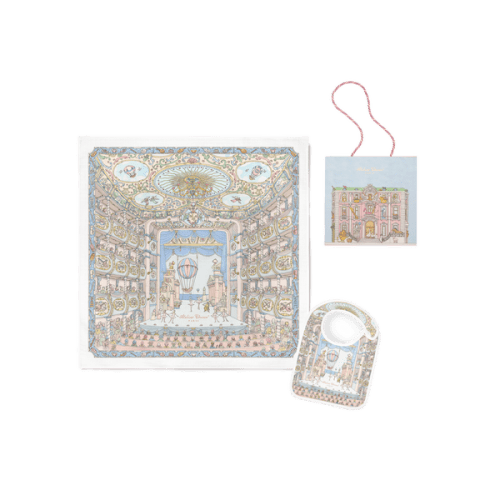 Carré & Satin Bib Set - Ballet de Paris