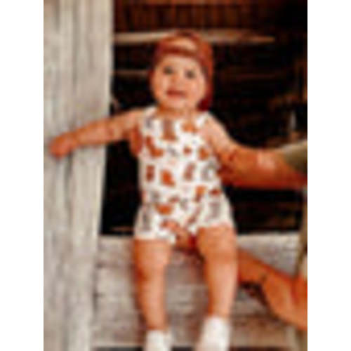 Muslin Overall Shortie, Cowboy Boots – SpearmintLOVE