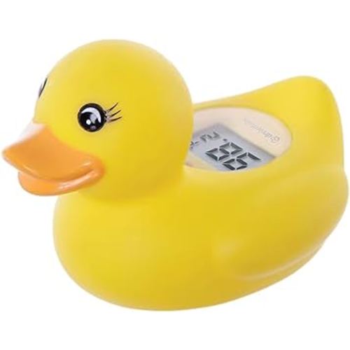 Dreambaby Duck Baby Bath Thermometer - Instant Read Digital Thermometer for Water and Room Temperature - Floating Baby Bath Toy - Newborn Must-Have