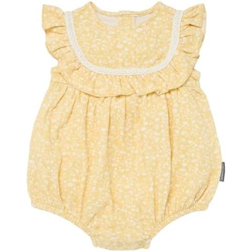 Modern Moments by Gerber Baby Girls Ruffle Bodice Bubble Romper