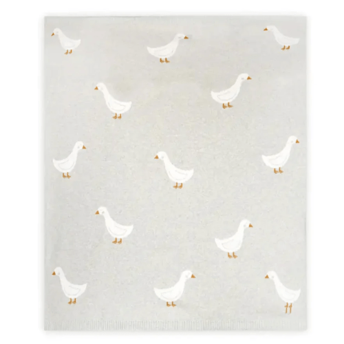 Duck Waddle Knit Baby Blanket