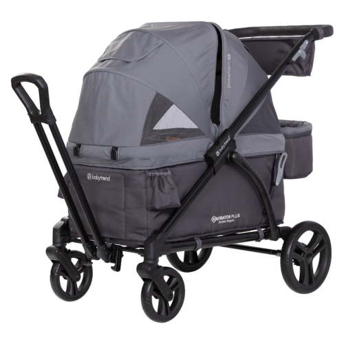 Baby Trend Navigator Plus 2-in-1 Stroller Wagon, Dash Midnight Black