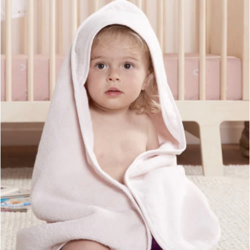 Organic Hooded Baby Towel (Blush) – Parachute Home