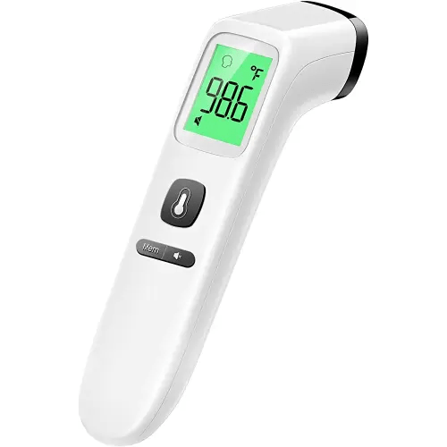 Amazon.com: Forehead Thermometer, Baby and Adults Thermometer with Fever Alarm, LCD Display and Memory Function, Ideal for Whole Family : Health & Household