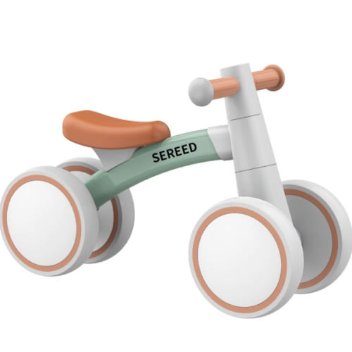 Amazon.com: SEREED Baby Balance Bike for 1-2 Year Olds - 4 Wheels, First Bike for Toddlers, Birthday Gift (Green) : Toys & Games