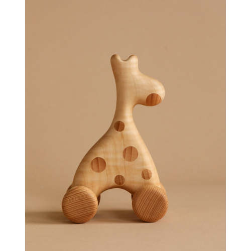 Handmade Wooden Mini Giraffe Push Toy– Odin Parker