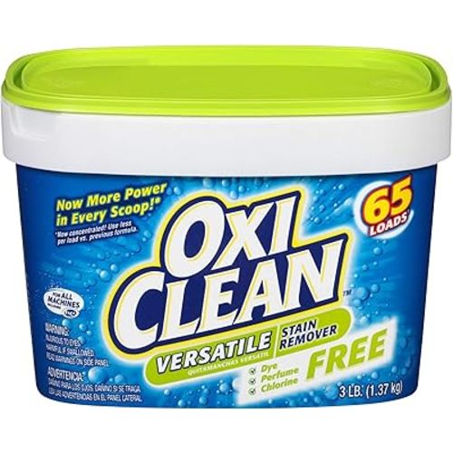 OxiClean Versatile Stain Remover Free, 3 lbs, Pack of 4