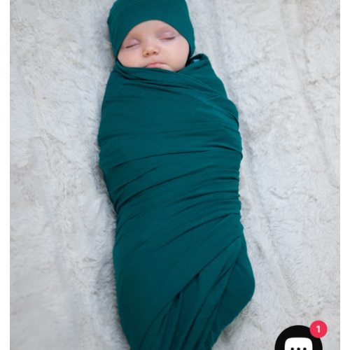 Baby Swaddle Set: Deep Teal – Lila