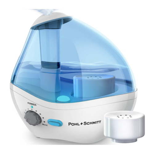Ultrasonic Viral Support Humidifier for Bedrooms, Whisper-Quiet Operation with Nightlight and Auto-Shut Off, Adjustable Mist, 16 hours Operating Time & Filter Included