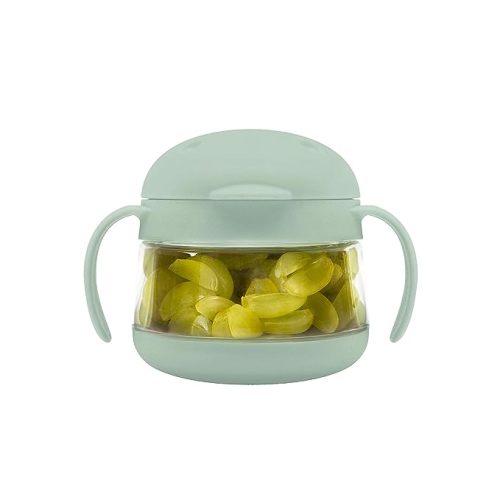 Ubbi Tweat No Spill Snack Container for Kids, BPA-Free, Toddler Snack Container, Sage - Sage Green
