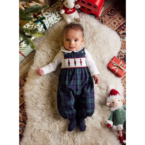 Baby My First Christmas Dungarees | Trotters London – Trotters Childrenswear USA