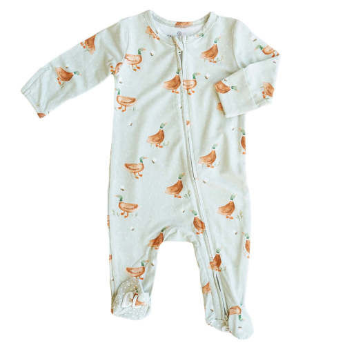 Lucky Ducky Zipper Footie