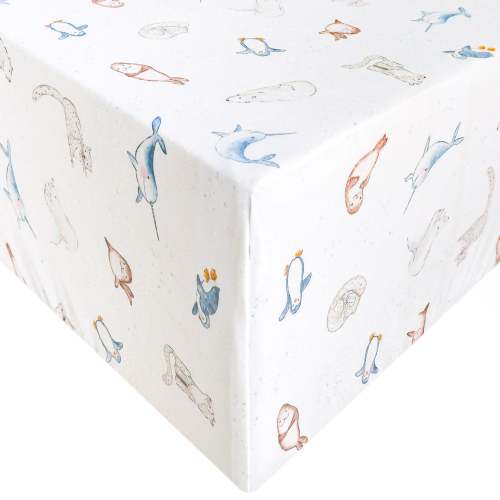 Premium Knit Fitted Crib Sheet - Arctic Wonder
