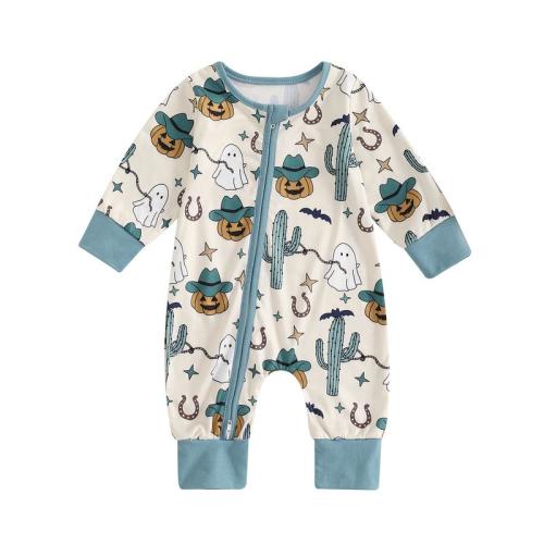 REDWOON Halloween Baby Boy Girl Clothes Pumpkin Ghost Long Sleeve - TikTok Shop