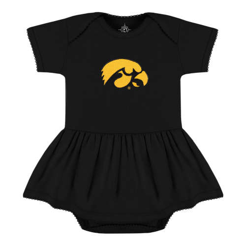 Iowa Hawkeyes Picot Bodysuit Dress | College Baby