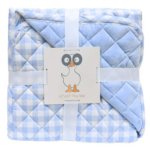 GooseWaddle Super Soft Play Mats - Cotton and Super Soft Quilted (Reve - Tommy - Goosewaddle® | Newborn Baby Blankets Toys Teethers Bibs & More