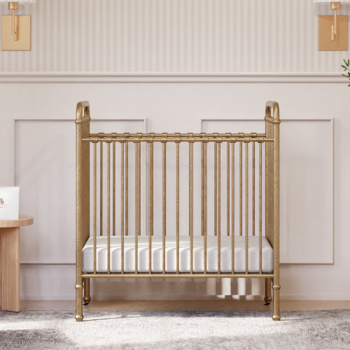 Namesake Abigail 3-in-1 Convertible Mini Crib - Vintage Gold