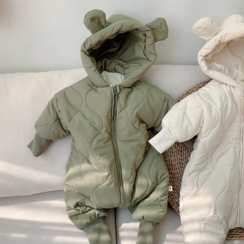 Bear Hooded Winter Jumpsuit – Teeny Mini Me