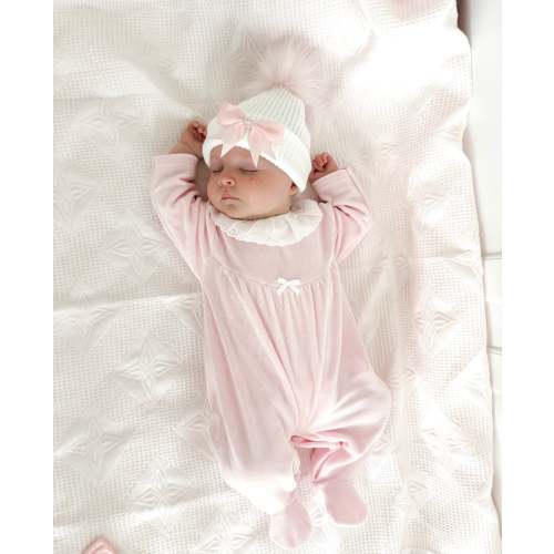 Pink Lace Collar All In One (3-6 months)