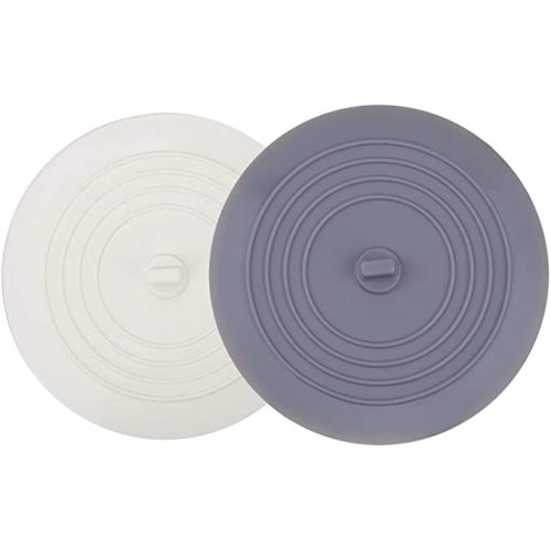 V-TOP Tub Stopper 2 Pack, 6 inches Large Silicone Drain Plug Hair Stopper Flat Suction Cover for Kitchen Gadgets Bathroom Accessories and Laundry