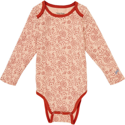 Austin Trim Neck Onesie, Dahlia - Young Days | Maisonette