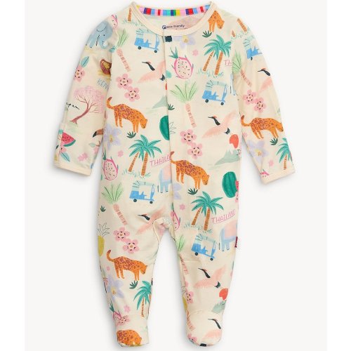 Magnetic Me Baby Boys Newborn-9 Months Long Sleeve Wonderlust Wildlife Footie Coverall