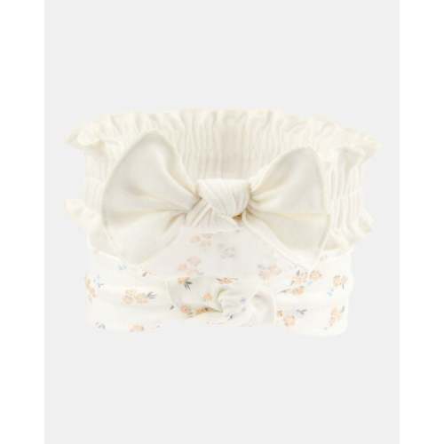 Baby Girl 2-Pack Headwraps - White/Yellow | Carter's