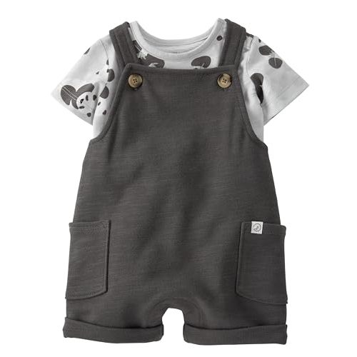 little planet by carter's Unisex Baby 2-piece Organic Cotton Overall Set