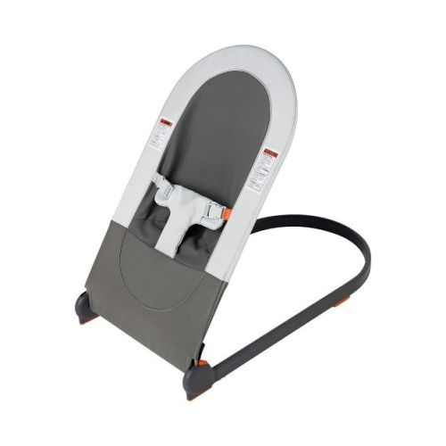 Boon Slant Portable Lightweight Folding Baby Bouncer Seat for Infants - Gray