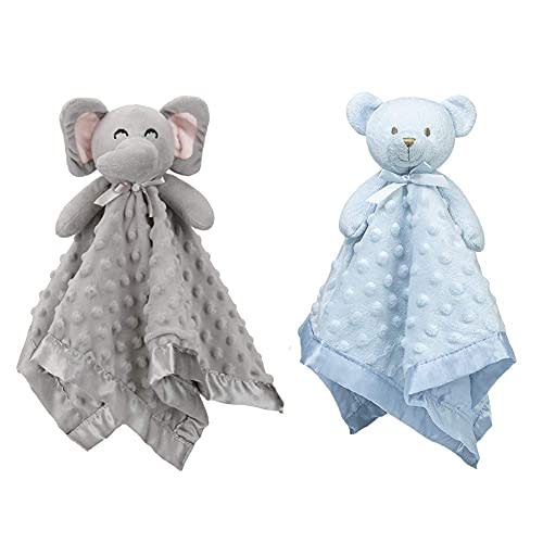Pro Goleem Elephant and Bear Security Blanket, 16''
