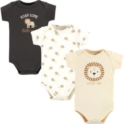 Soft Cotton Bodysuit Triple Pack, 0-3M