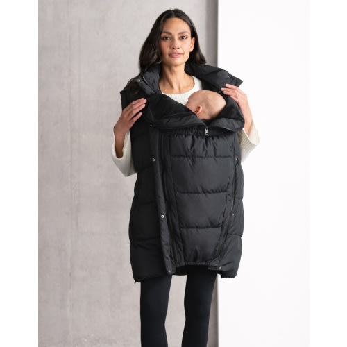 Long-Line Padded Maternity, Nursing and Babywearing Gilet | Seraphine