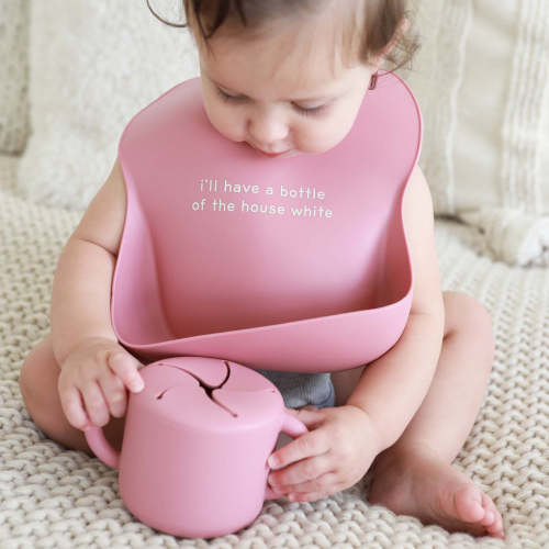 Silicone Sayings Baby Bibs
