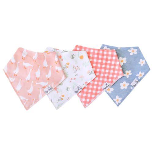 Copper Pearl Bandana Bib Sets