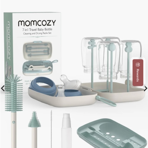 Momcozy Innovative Push-Press Design Bottle Brush Kit