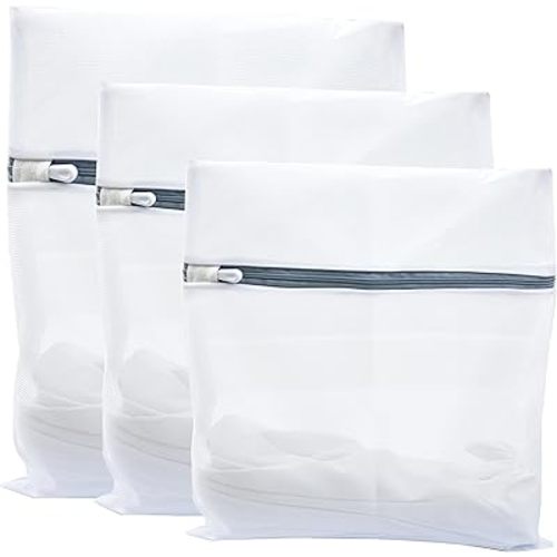 Laundry Bags Mesh Wash Bags,Wash Bag for Delicates, Garment Bag for Washing Machine, Laundry Bag Mesh for Underwear and Lingerie, Keep Cloth Shape in the Washer - 3 pcs Size (S&M&L)