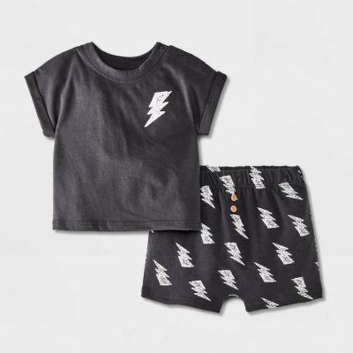 Grayson Mini Baby Short Sleeve Set - Bolt 3-6m