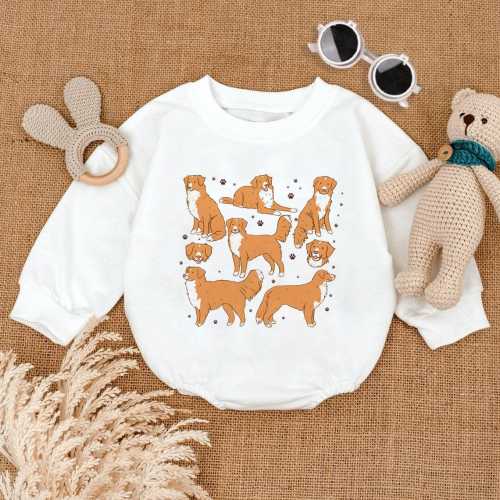 Nova Scotia Duck Tolling Retriever Baby Outfit, Dog Lover Baby Bodysuit, Funny Shirt for Kids, Newborn Baby Clothes, Baby Shower Gift